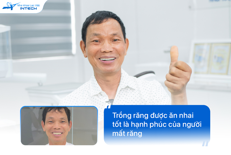 Hàm giả tháo lắp giúp cô chú/anh chị khôi phục chức năng ăn nhai và thẩm mỹ