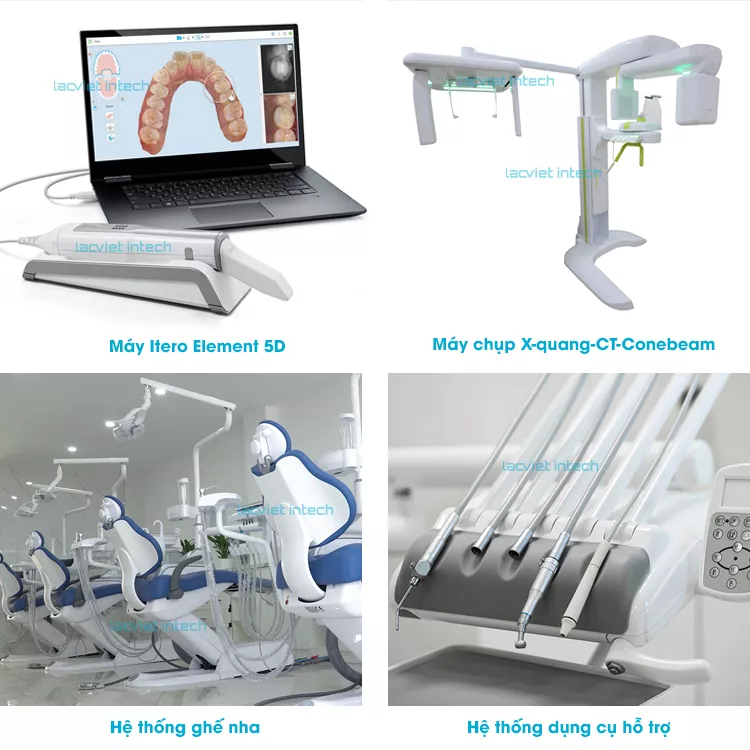 Hệ thống trang thiết bị tại Nha Khoa Lạc Việt Intech