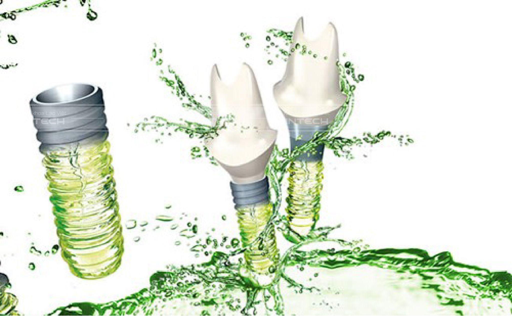 Hình ảnh trụ Implant nước ái sinh học