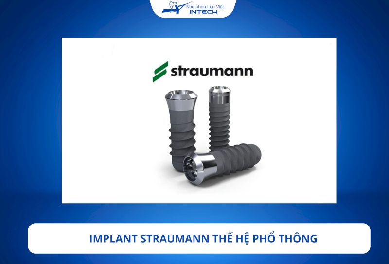 Implant Straumann SLA là dòng trụ thế hệ phổ thông, được cấu tạo từ 100% Titanium nguyên chất