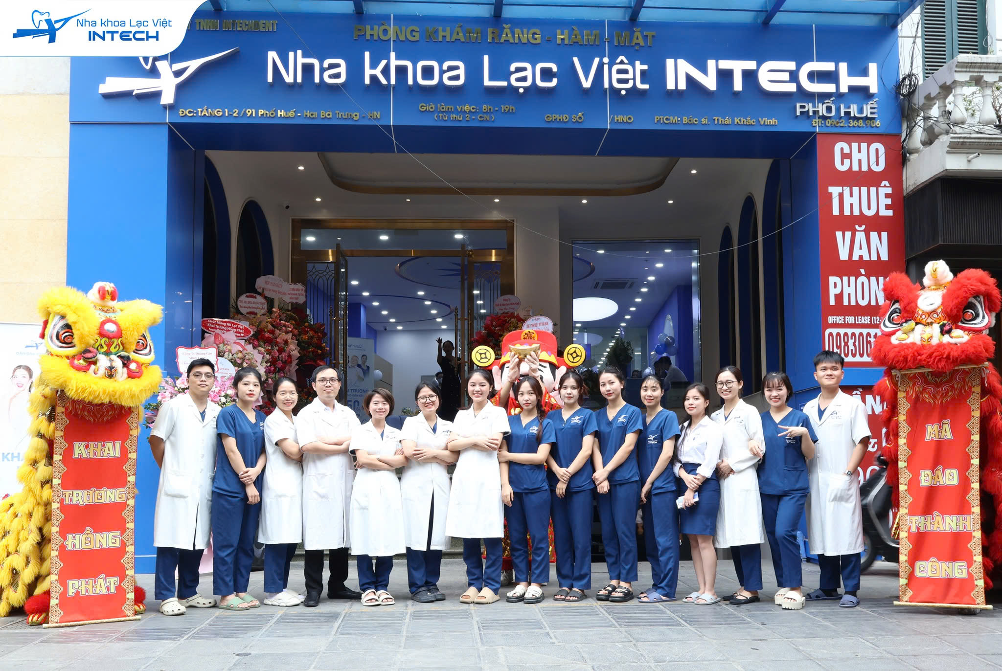 Nha khoa Lạc Việt Intech khai trương cơ sở số 91 Phố Huế, Hai Bà Trưng, Hà Nội 